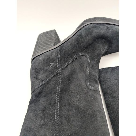 Zodiac Padma Wide Calf High Shaft Boots Round Toe Women's Black Size US7 EU38 - Picture 10 of 12